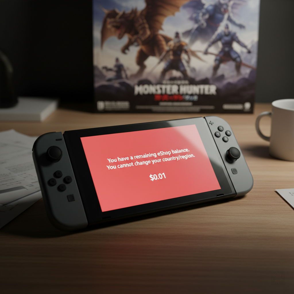 Pain Point: How to Clear Your Balance to Change eShop Regions